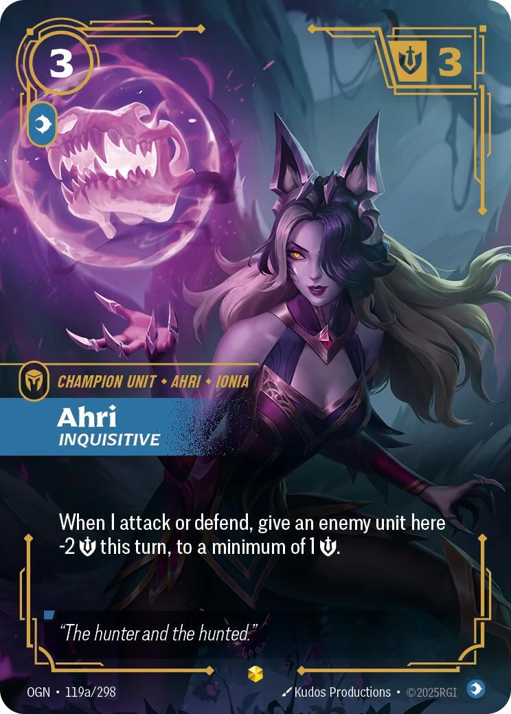 Ahri - Inquisitive (Alternate Art) (119a/298) (Origins)