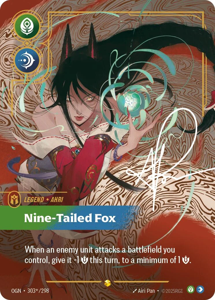 Ahri - Nine-Tailed Fox (Alternate Art) (303*/298) (Origins)
