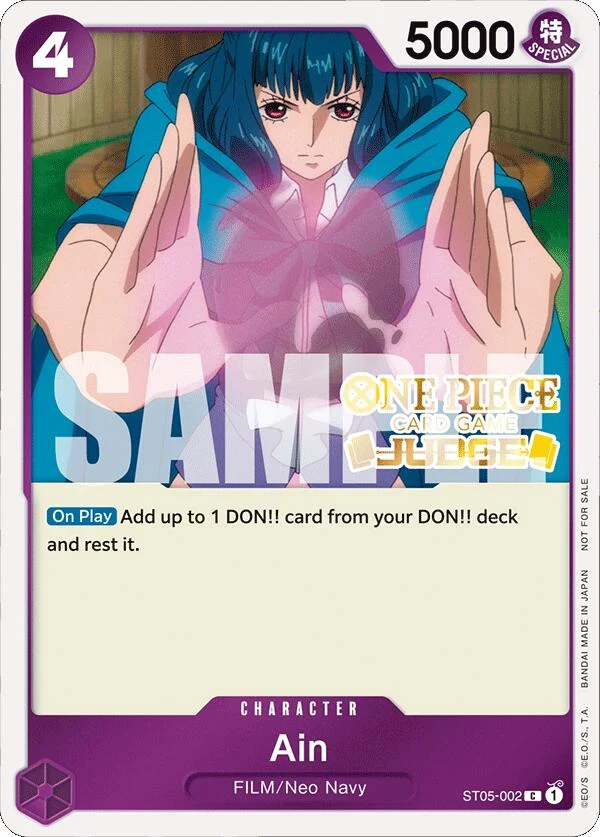 Ain (Judge Pack Vol. 4) (ST05-002) (One Piece Promotion Cards)
