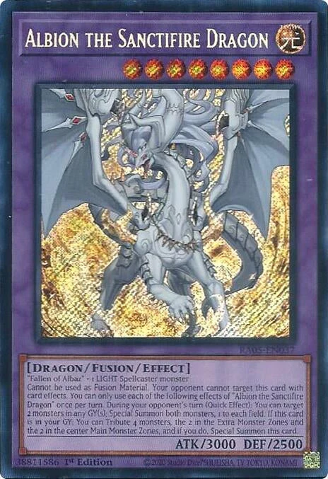 Albion the Sanctifire Dragon (Secret Rare) (RA05-EN037) (Rarity Collection 5)