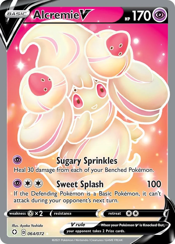Alcremie V (Full Art) (064/072) (Shining Fates)