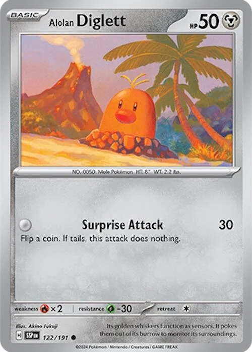 Alolan Diglett (122/191) (SV08: Surging Sparks)