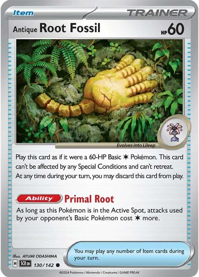Antique Root Fossil (130/142) (SV07: Stellar Crown)
