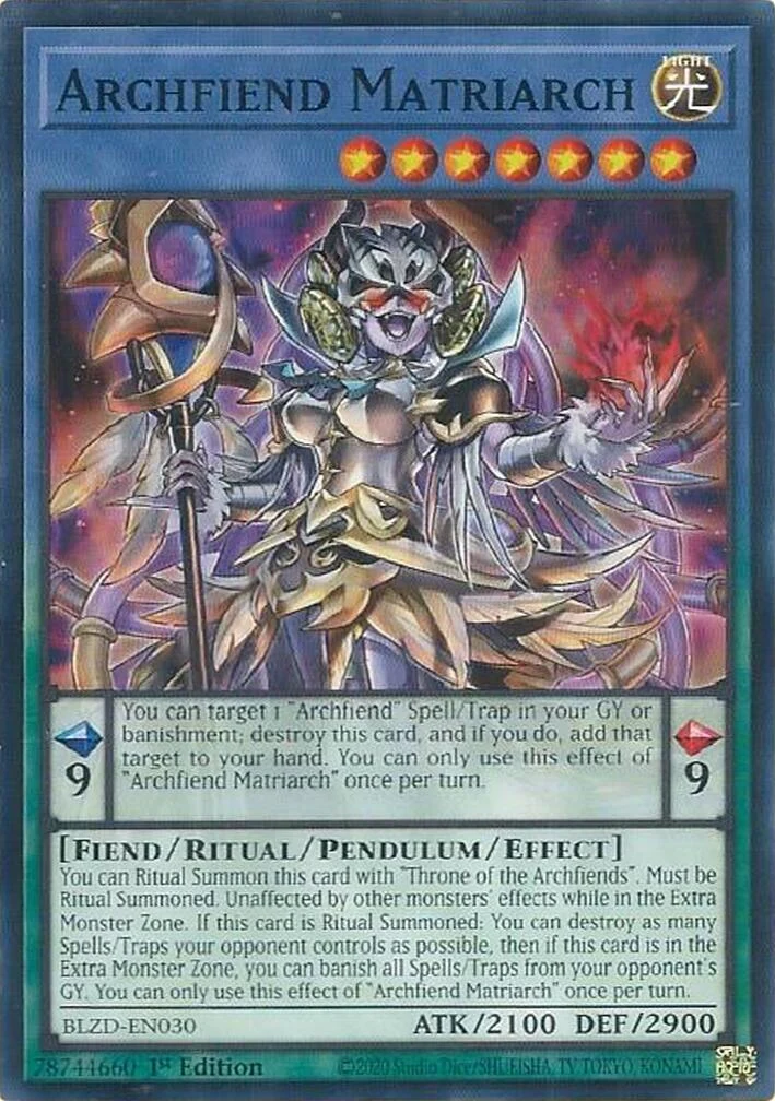 Archfiend Matriarch (BLZD-EN030) (Blazing Dominion)