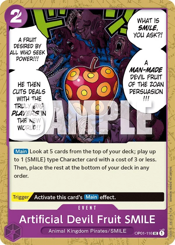 Artificial Devil Fruit SMILE (OP01-116) (Romance Dawn)