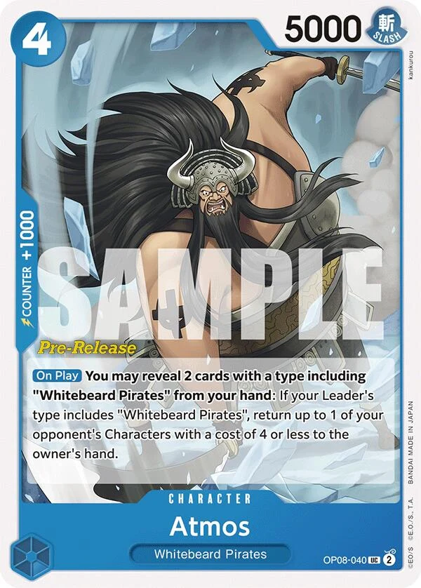 Atmos (OP08-040) (Two Legends Pre-Release Cards)