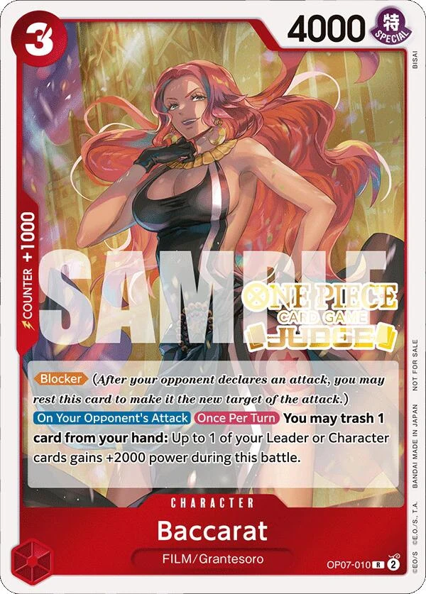 Baccarat (Judge Pack Vol. 4) (OP07-010) (One Piece Promotion Cards)