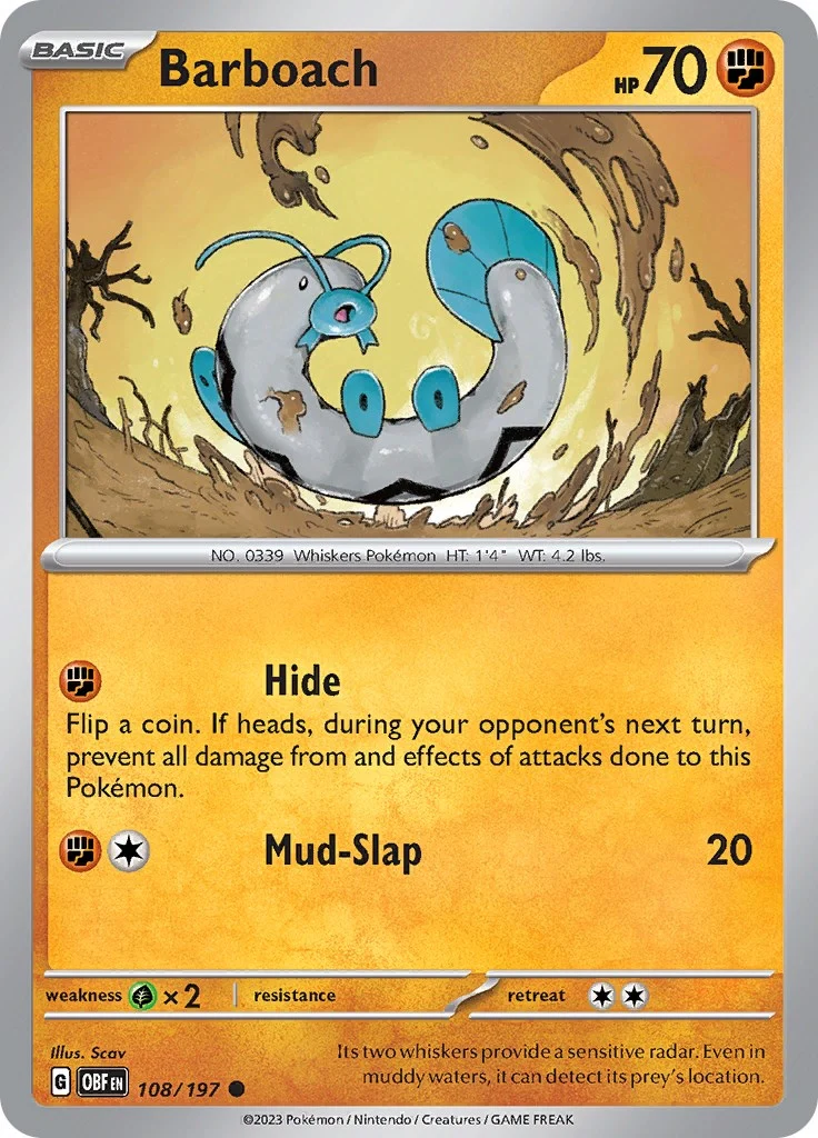 Barboach (108/197) (SV03: Obsidian Flames)