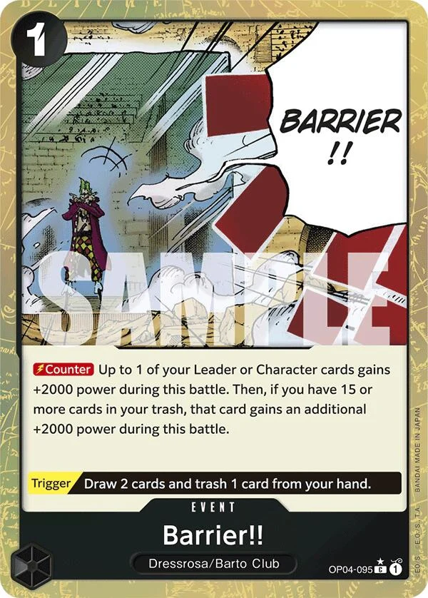 Barrier!! (Textured Foil) (OP04-095) (Premium Booster -The Best-)