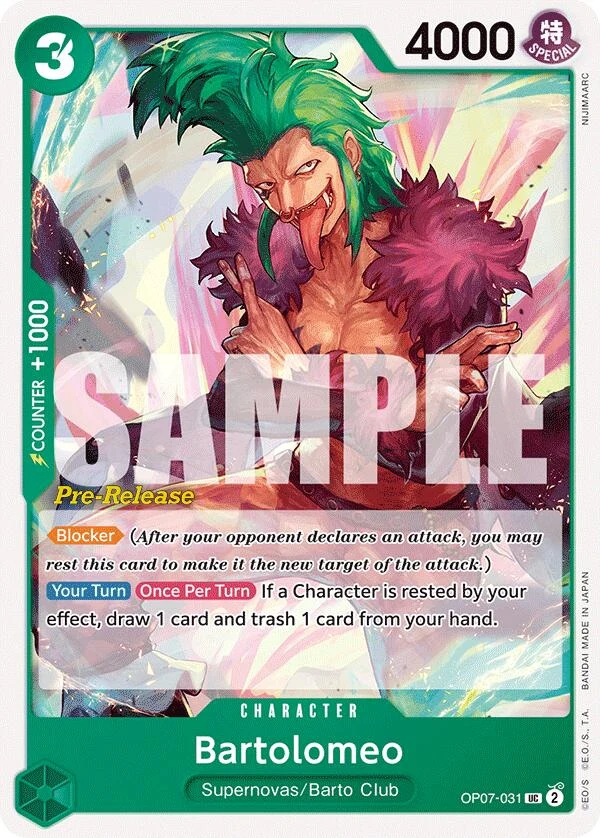Bartolomeo (OP07-031) (500 Years in the Future Pre-Release Cards)