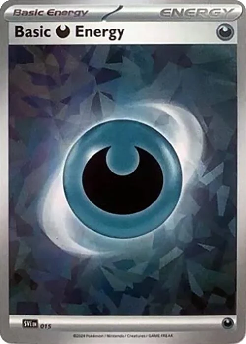 Basic Darkness Energy (Cracked Ice Holo) (015) (SV07: Stellar Crown)