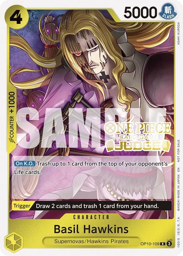 Basil Hawkins (Judge Pack Vol. 6) (OP10-109) (One Piece Promotion Cards)
