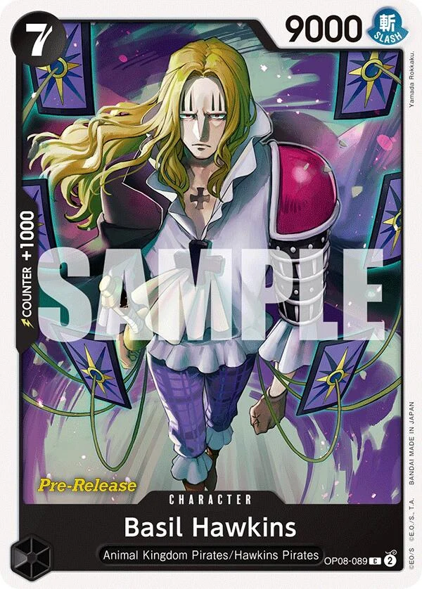Basil Hawkins (OP08-089) (Two Legends Pre-Release Cards)