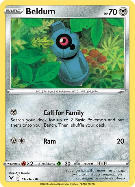 Beldum (116/185) (SWSH04: Vivid Voltage)