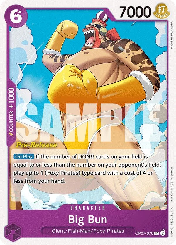 Big Bun (OP07-070) (500 Years in the Future Pre-Release Cards)