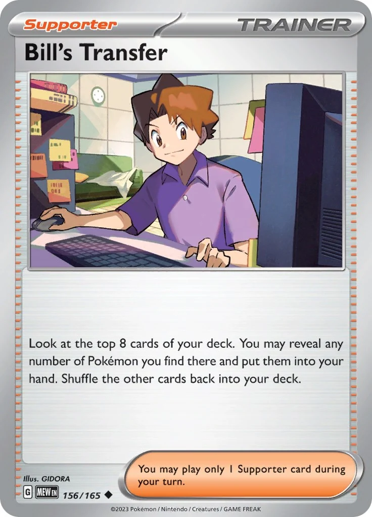 Bill's Transfer (156/165) (SV: Scarlet & Violet 151)