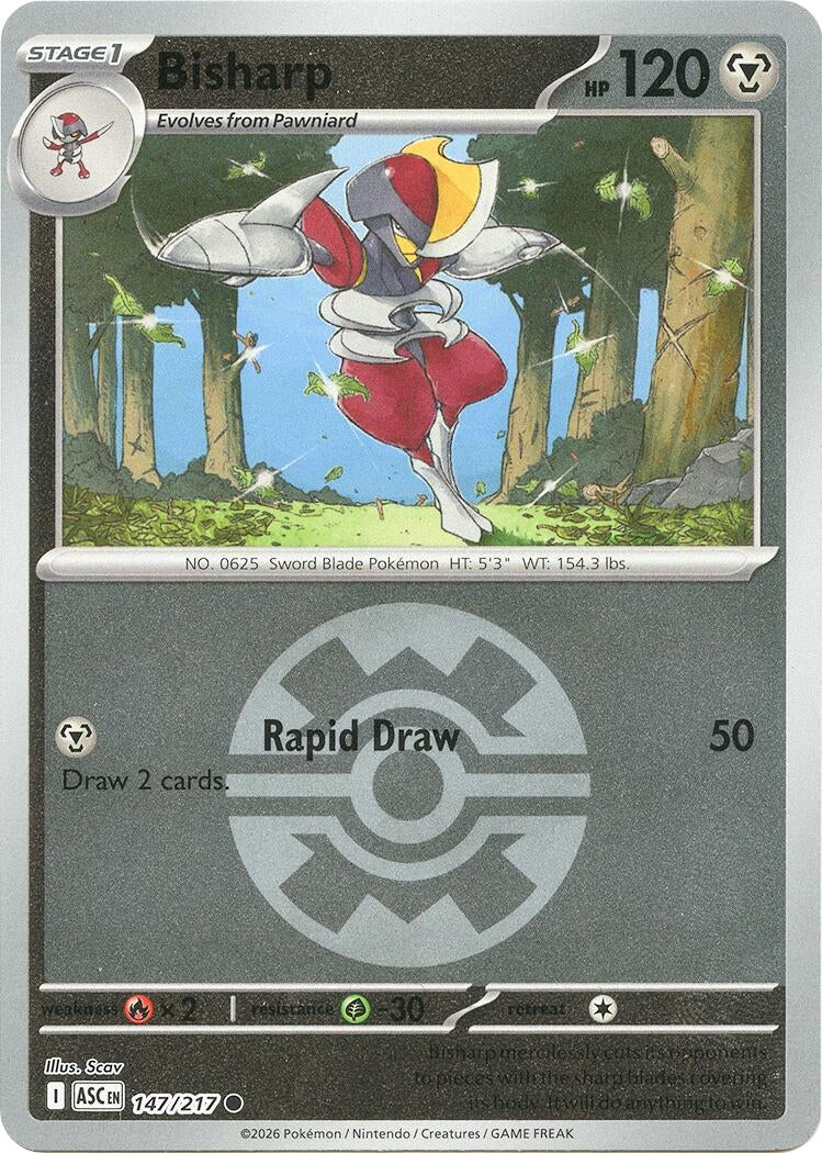 Bisharp (Quick Ball) (147/217) (ME: Ascended Heroes)