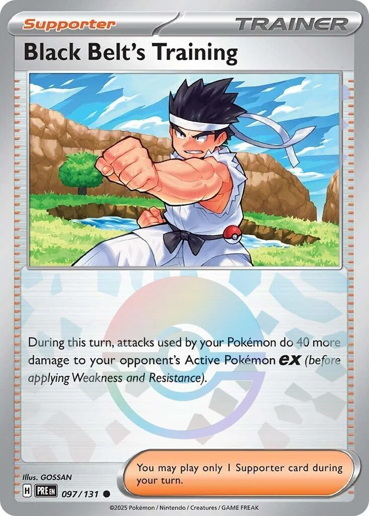 Black Belt's Training - 097/131 (Poke Ball Pattern) (097/131) (SV: Prismatic Evolutions)