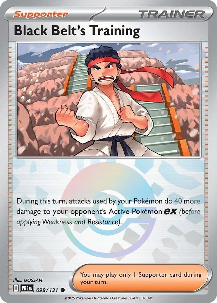Black Belt's Training - 098/131 (Poke Ball Pattern) (098/131) (SV: Prismatic Evolutions)