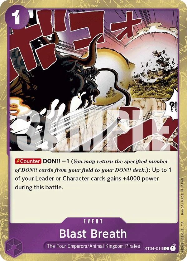 Blast Breath (Jolly Roger Foil) (ST04-016) (Premium Booster -The Best-)