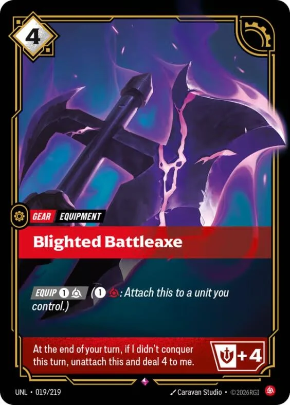 Blighted Battleaxe (019/219) (Unleashed)