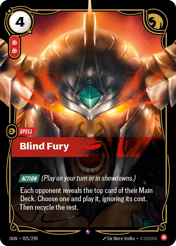 Blind Fury (025/298) (Origins)
