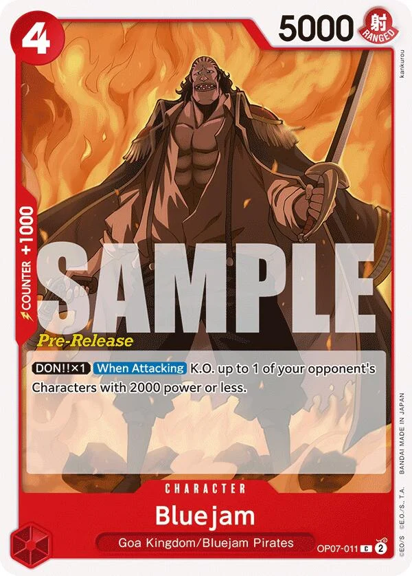 Bluejam (OP07-011) (500 Years in the Future Pre-Release Cards)