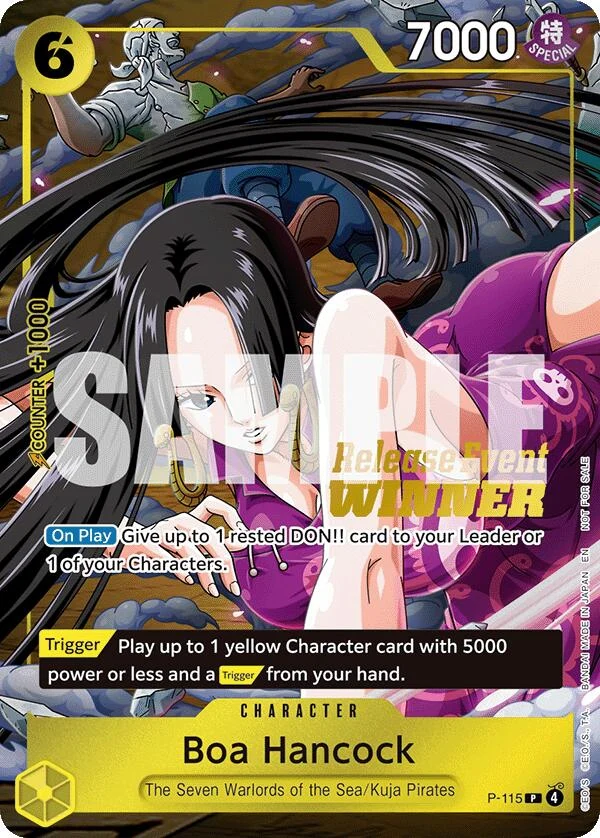 Boa Hancock (OP15 Release Event Winner) (P-115) (One Piece Promotion Cards)