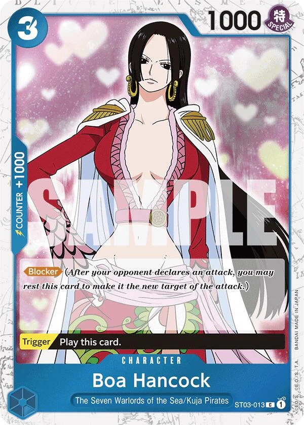 Boa Hancock (ST03-013) (Jolly Roger Foil) (ST03-013) (Premium Booster -The Best-)
