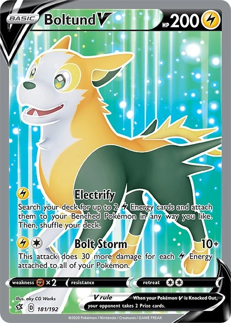 Boltund V (Full Art) (181/192) (SWSH02: Rebel Clash)