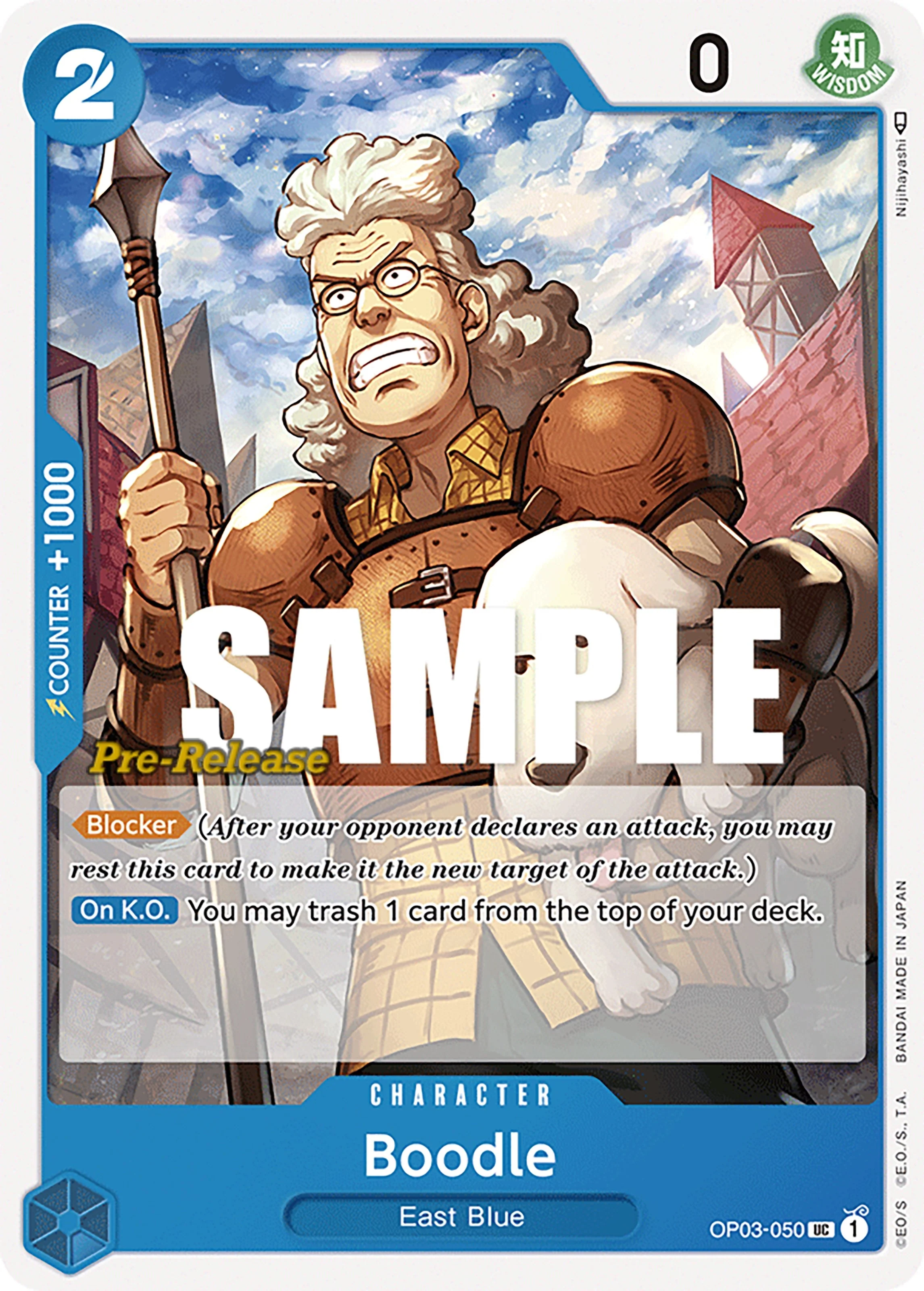 Boodle (OP03-050) (Pillars of Strength Pre-Release Cards)