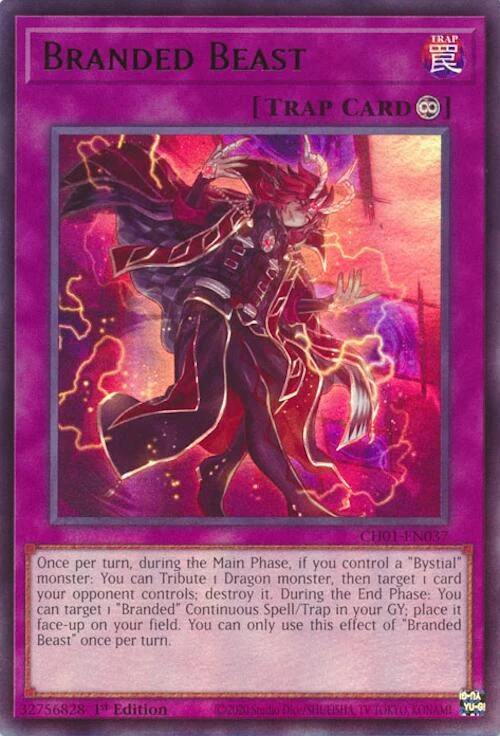 Branded Beast (CH01-EN037) (THE CHRONICLES DECK: The Fallen & The Virtuous (All-Foil Edition))