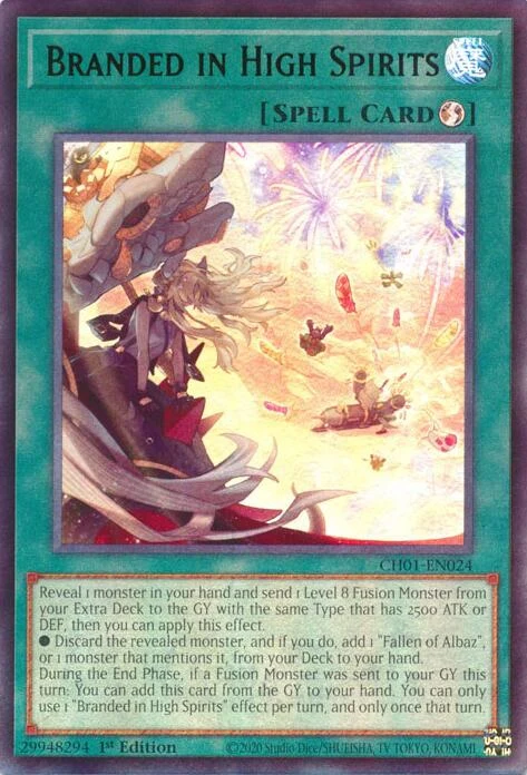 Branded in High Spirits (CH01-EN024) (THE CHRONICLES DECK: The Fallen & The Virtuous (All-Foil Edition))