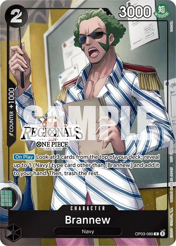 Brannew (Offline Regional 2024) [Participant] (OP03-089) (One Piece Promotion Cards)