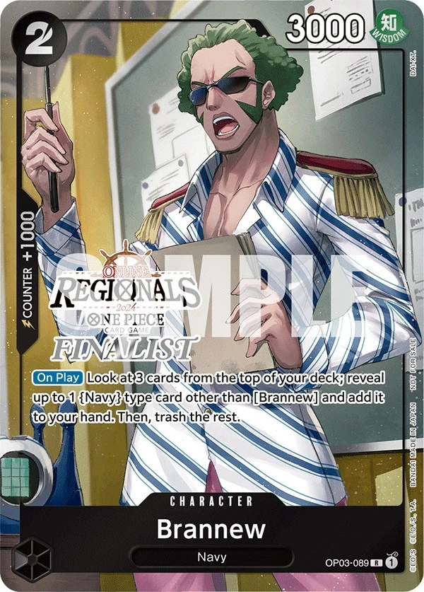 Brannew (Online Regional 2024) [Finalist] (OP03-089) (One Piece Promotion Cards)