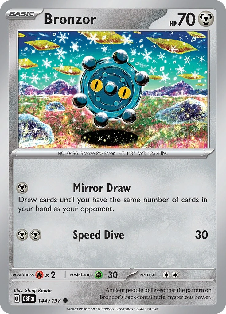 Bronzor (144/197) (SV03: Obsidian Flames)