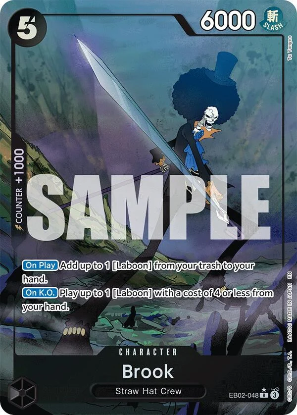 Brook (Alternate Art) (EB02-048) (Extra Booster: Anime 25th Collection)