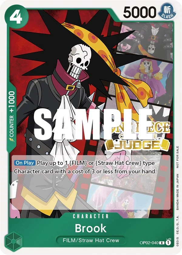Brook (Judge Pack Vol. 2) (OP02-040) (One Piece Promotion Cards)