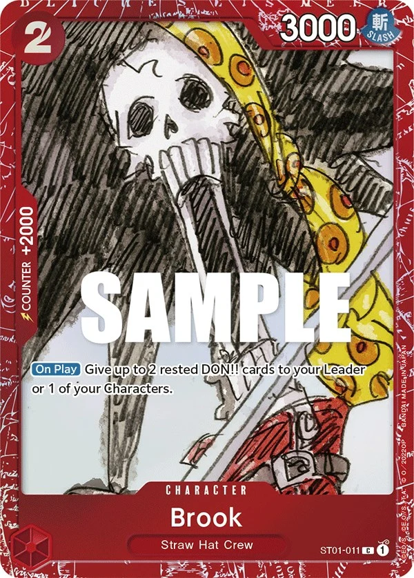 Brook (Premium Card Collection -ONE PIECE FILM RED Edition-) (ST01-011) (One Piece Promotion Cards)
