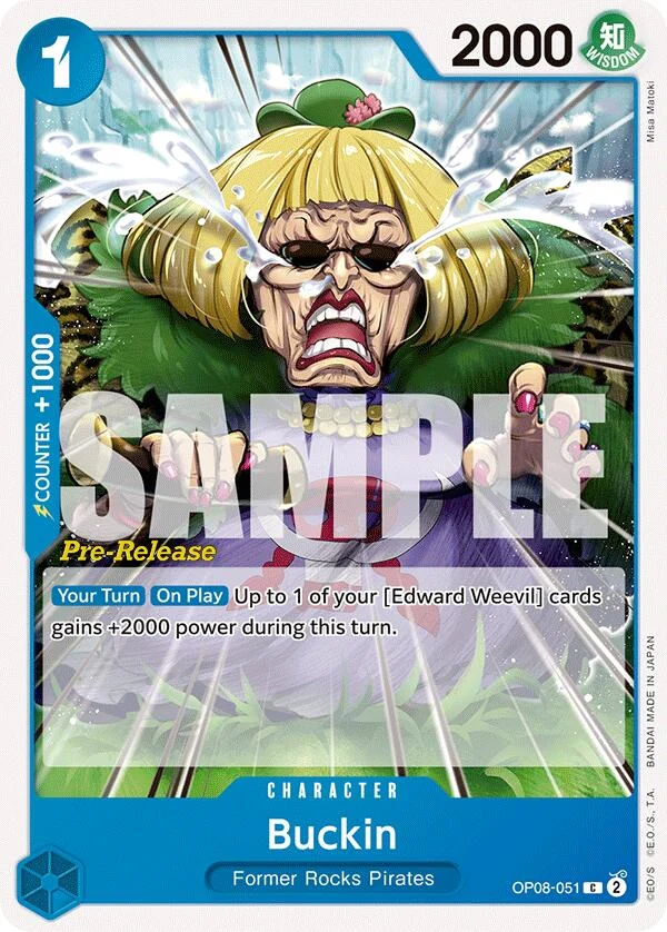 Buckin (OP08-051) (Two Legends Pre-Release Cards)