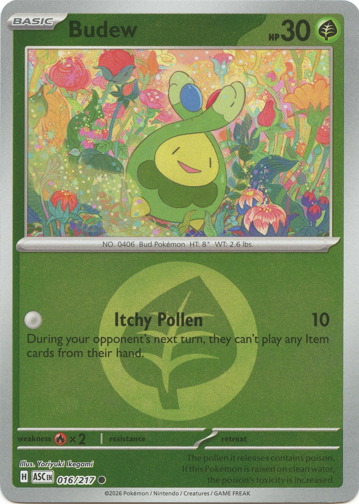 Budew - 016/217 (Energy Symbol Pattern) (016/217) (ME: Ascended Heroes)