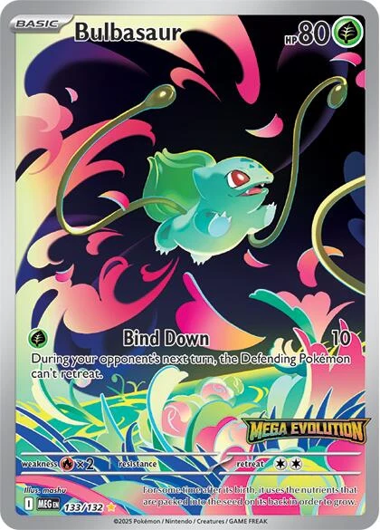 Bulbasaur - 133/132 (Mega Evolution Stamped) (133/132) (Mega Evolution)