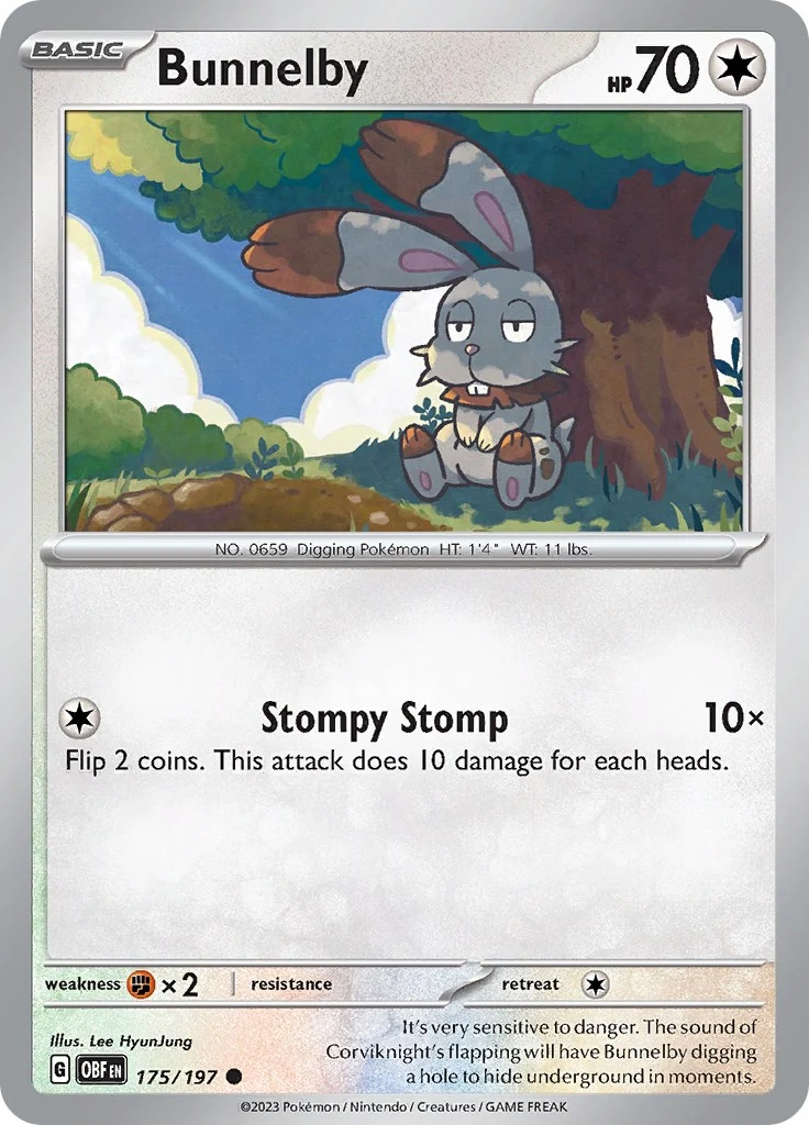 Bunnelby (175/197) (SV03: Obsidian Flames)