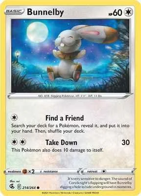 Bunnelby (214/264) (SWSH08: Fusion Strike)