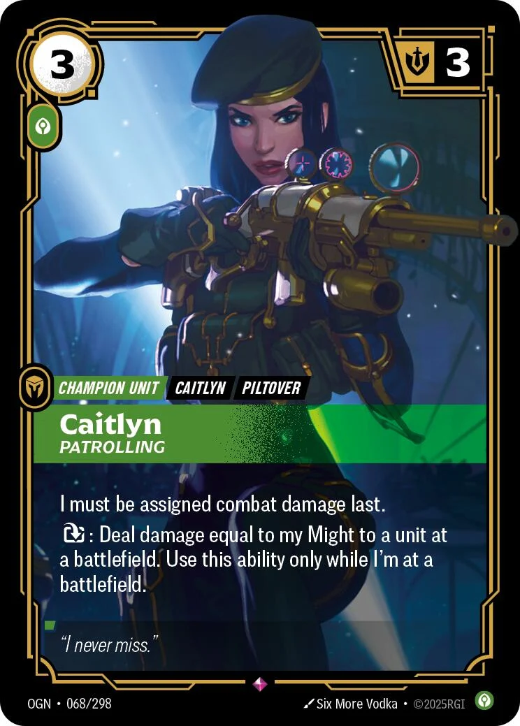 Caitlyn - Patrolling (068/298) (Origins)