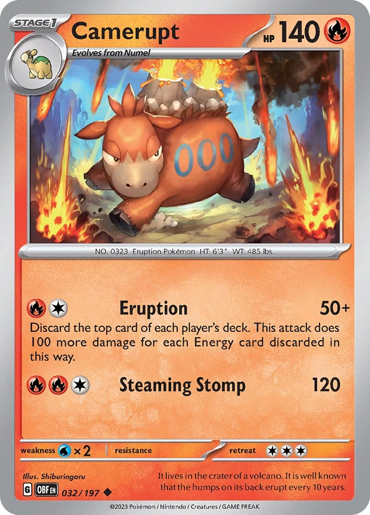 Camerupt (032/197) (SV03: Obsidian Flames)