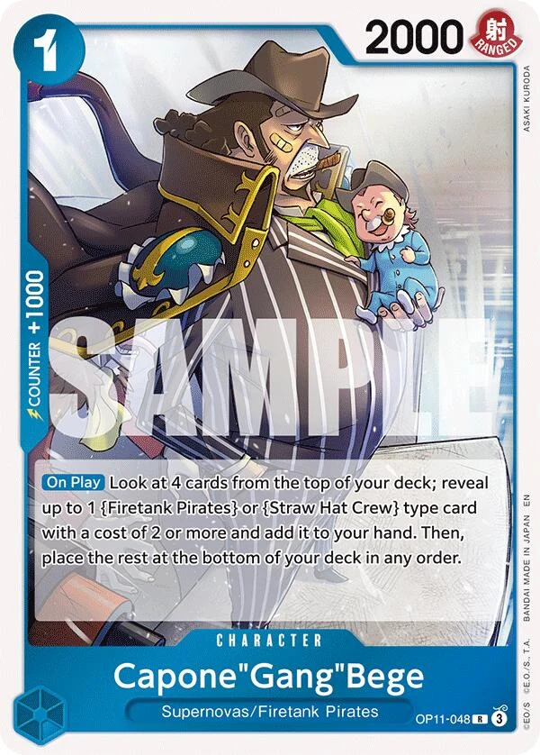 Capone"Gang"Bege (048) (OP11-048) (A Fist of Divine Speed)