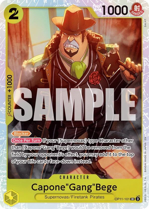 Capone"Gang"Bege (101) (OP11-101) (A Fist of Divine Speed)