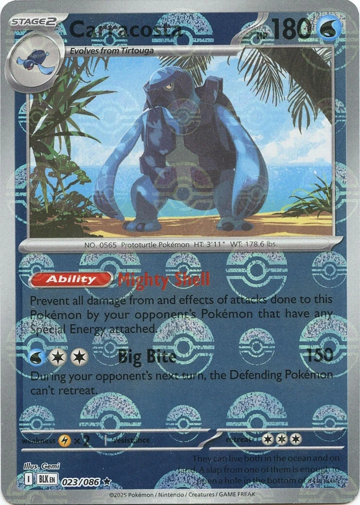 Carracosta (Poke Ball Pattern) (023/086) (SV: Black Bolt)