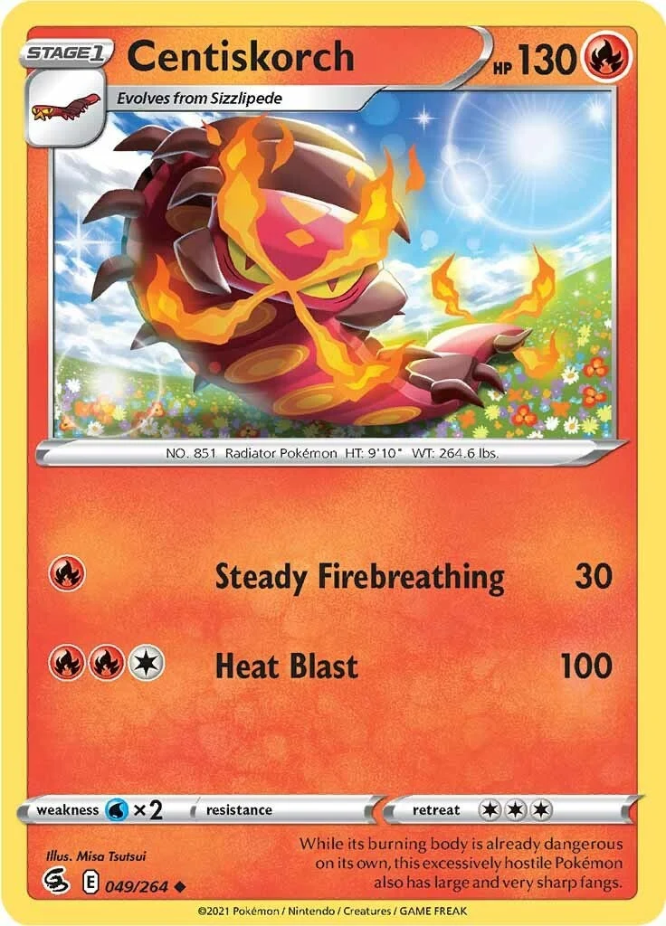 Centiskorch (49) (049/264) (SWSH08: Fusion Strike)